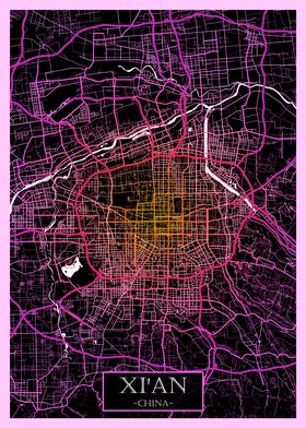 XiAn China Road Map