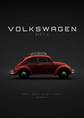 1963 VW Beetle Red Specs