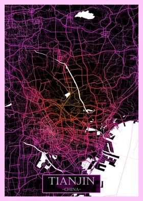 Tianjin China Road Map