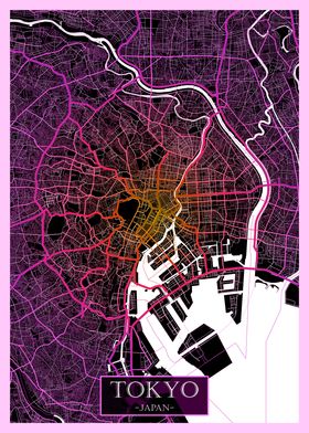 Tokyo Japan Road Map