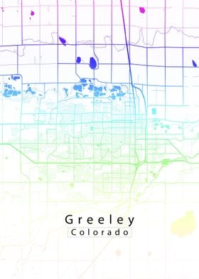 Greeley Colorado City Map