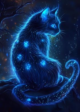 neon cat