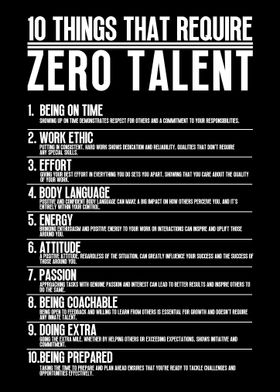 Require Zero Talent