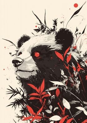 Panda Bear Red Eyes