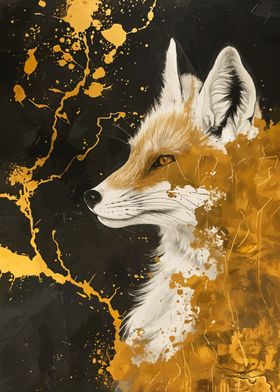 golden fox  portraint