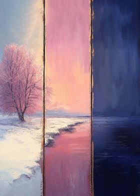 Ethereal Winter Reflection