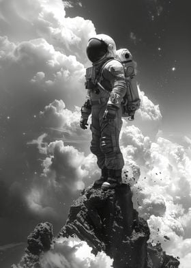 Alone astronaut