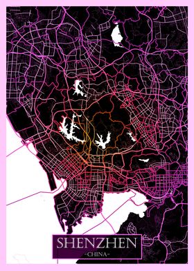 Shenzhen China Road Map