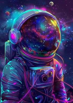 Neon Astronaut