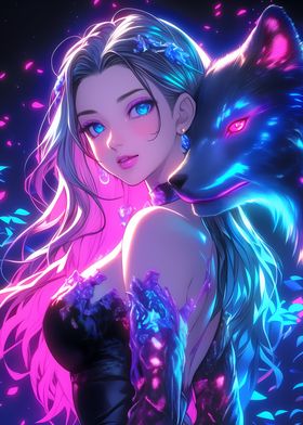 Neon Fox Girl