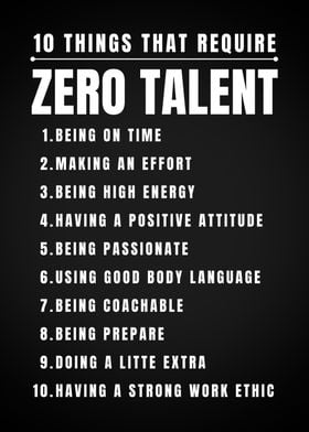 10 Require Zero Talent