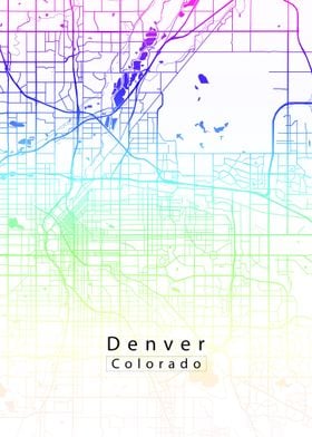 Denver Colorado City Map