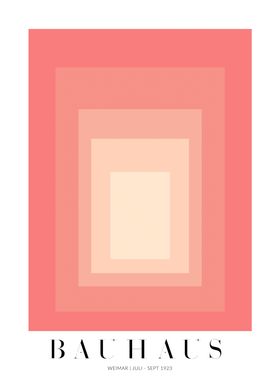 BAUHAUS PINK SQUARES