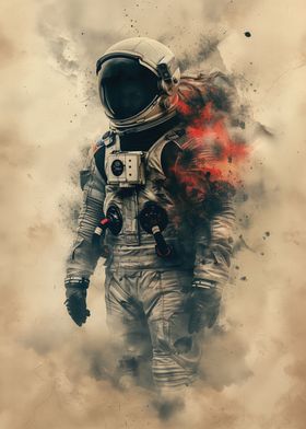 Alone astronaut