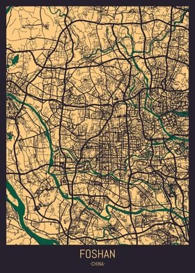 Foshan China Street Map