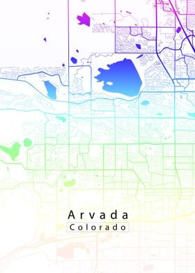 Arvada Colorado City Map