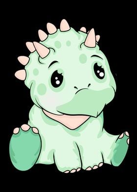 Cute Baby Triceratops Kids