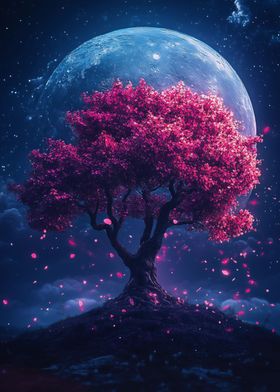 Pink Cosmic Sakure Tree