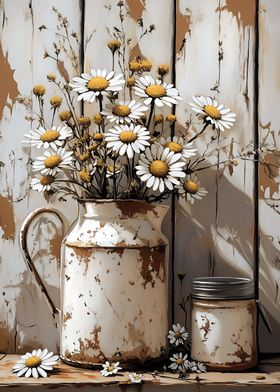  Daisy Rustic Still Life