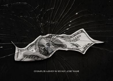 Crumpled money