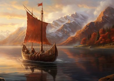 Viking Ship Lake Nature