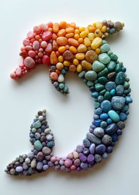 Colorful Pebble Dolphin