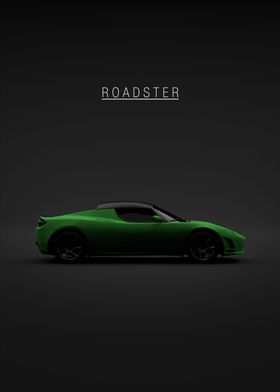 2011 Tesla Roadster Green