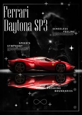 Ferrari Daytona Car Art