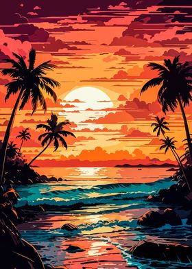 Sunset Painting