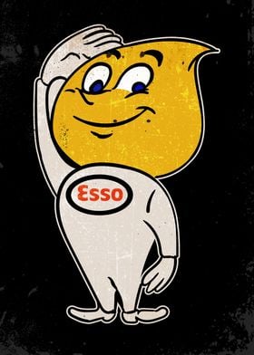 Esso Oil Mascot Sign