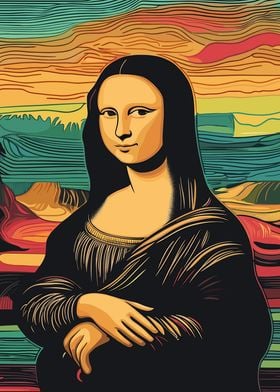 Mona Lisa Mid Century Art