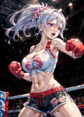 Boxing Anime Girl