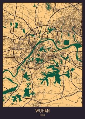 Wuhan China Street Map