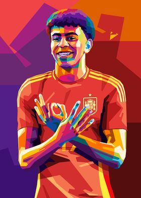 Lamine Yamal Wpap Pop Art