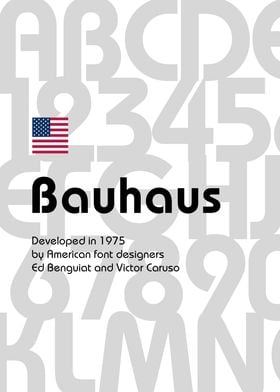 Bauhaus font 1975