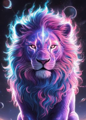 Galaxy Lion Animal