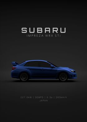 Impreza WRX STi Blue Specs