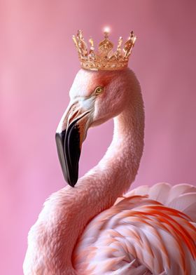 Flamingo King Pastel Crown