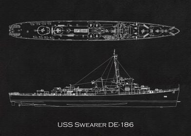 USS Swearer DE186