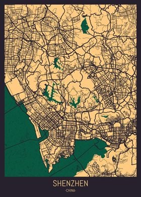 Shenzhen China Street Map