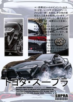 Supra MK4 Black Toyota Car