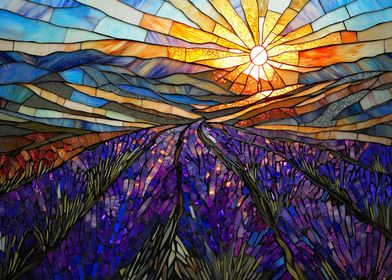 Lavender Sunrise Mosaic