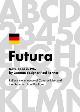 Futura font 1957