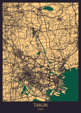 Tianjin China Street Map