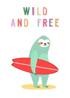 Wild and Free Sloth Surf