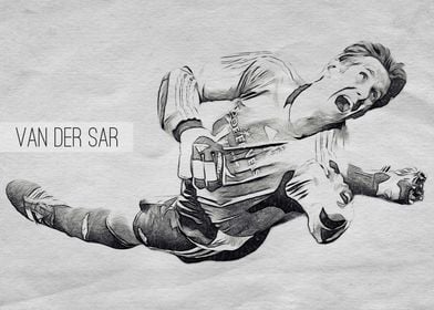 Van Der Sar art drawing