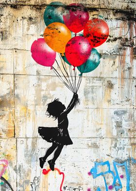 Balloon Escape Banksy Art