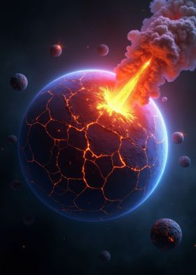 Surreal Explosion Planet