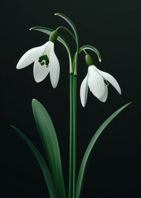 Snowdrop Elegant Flower