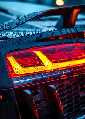 Audi R8 Tail Light Closeup